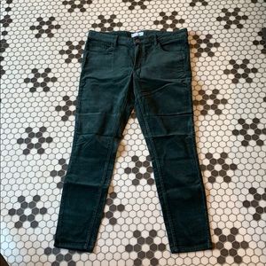 LOFT Green Felt Pants